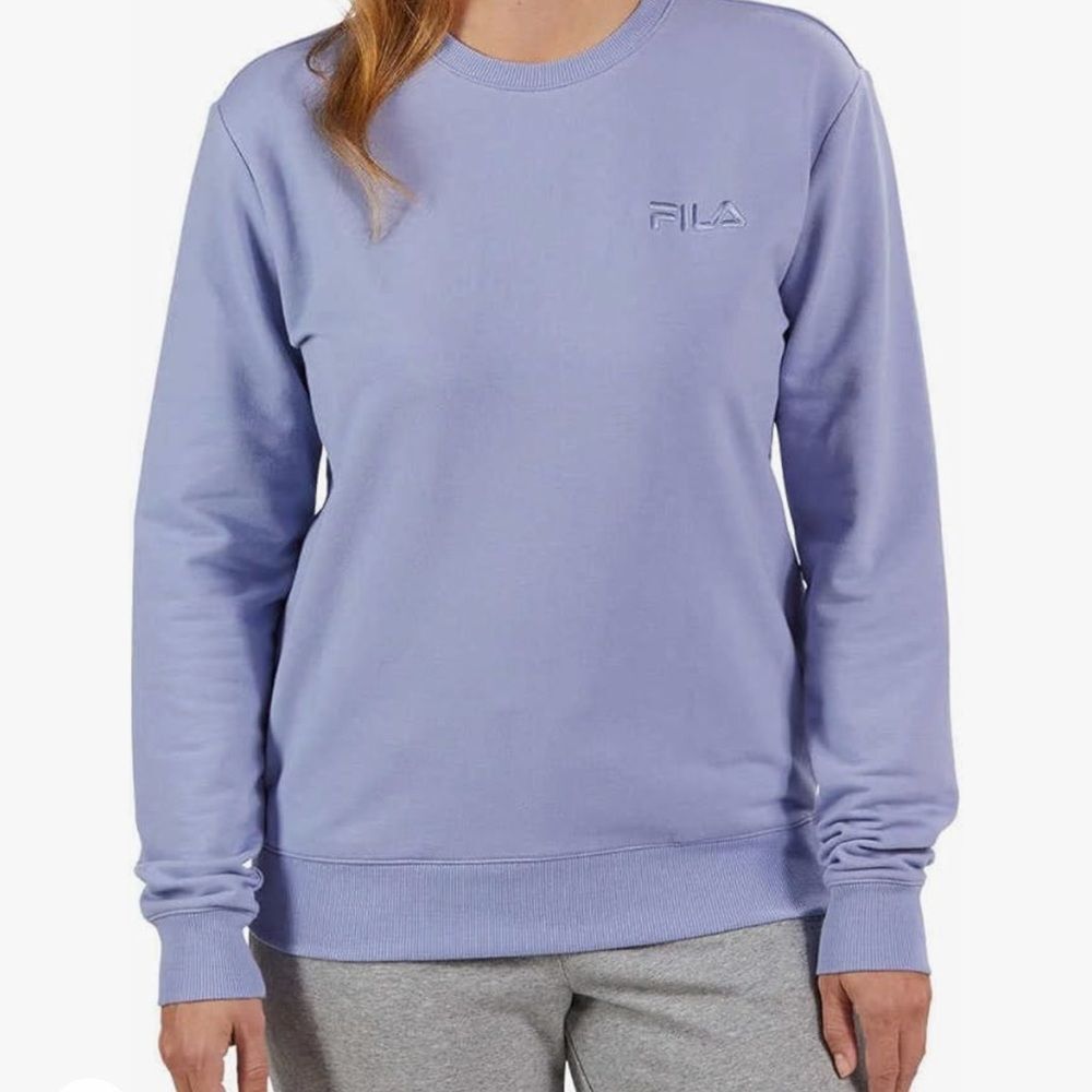 Fila Womens Purple Midweight French Terry Crewneck Long Sleeve Sweatshirt Sz L